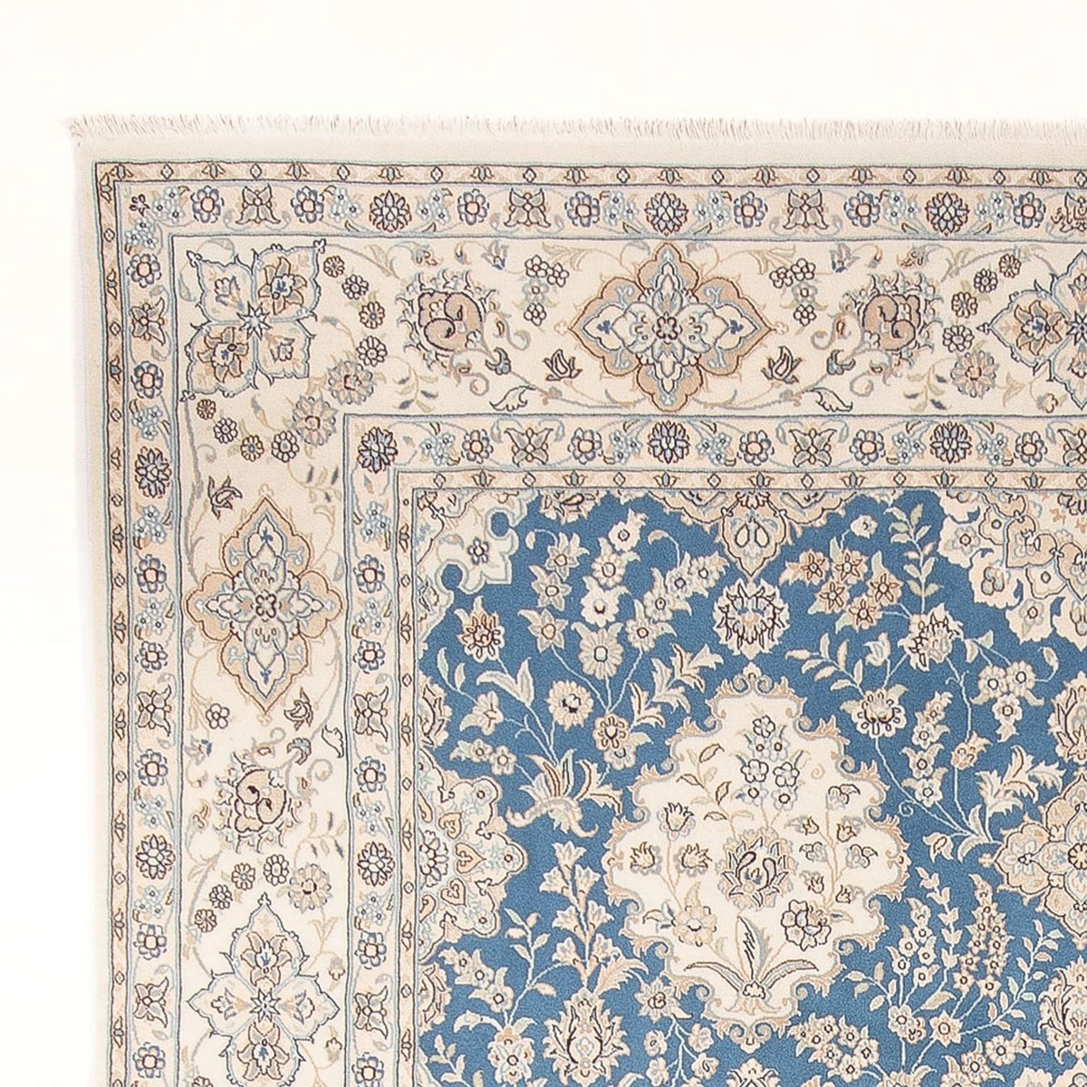 Tappeto Persero - Nain - Premio - 335 x 247 cm - blu chiaro