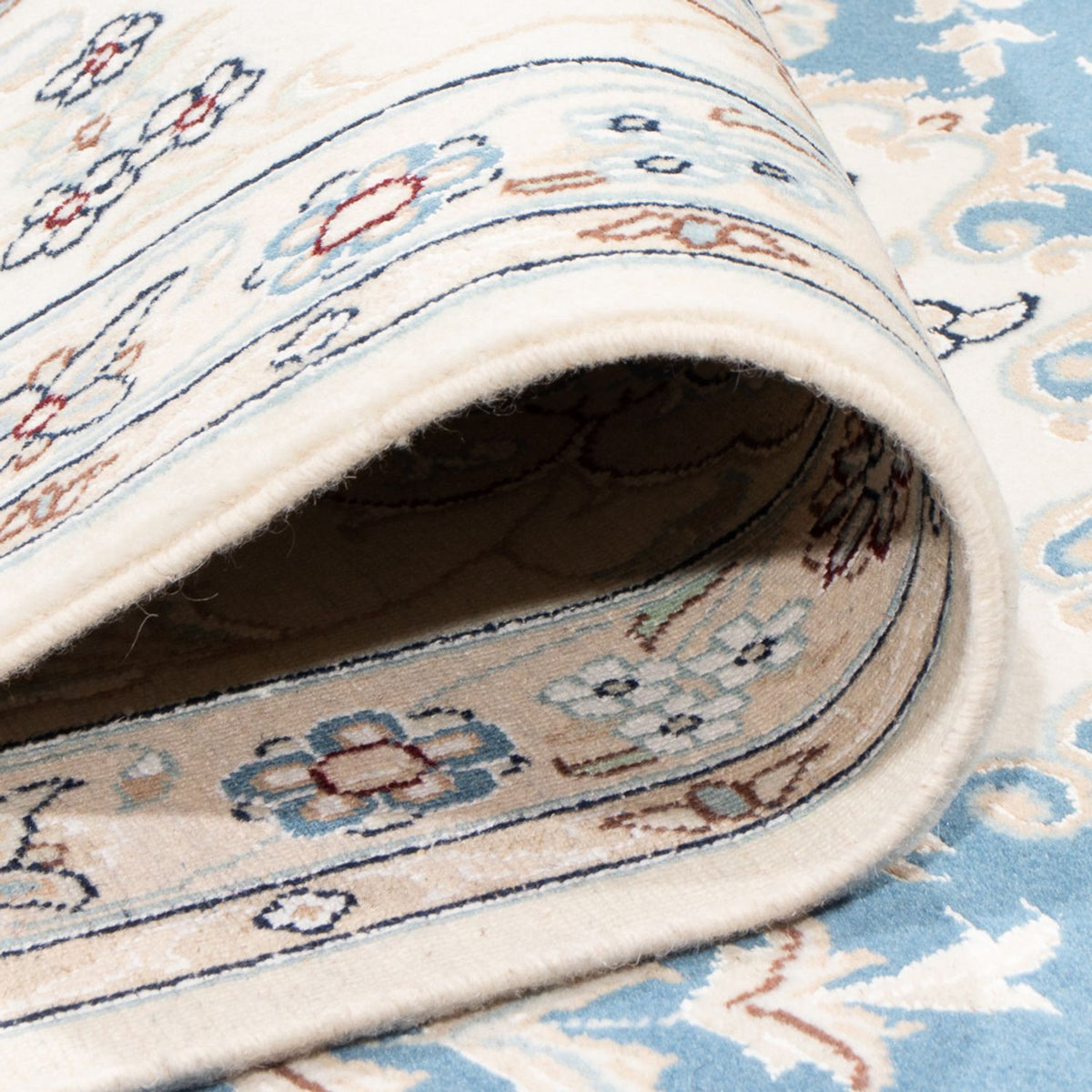 Tappeto Persero - Nain - Premio - 335 x 247 cm - blu chiaro