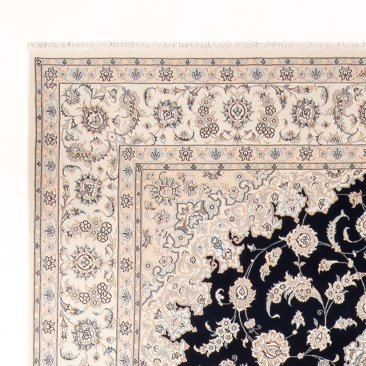 Tappeto Persero - Nain - Premio - 348 x 245 cm - blu scuro