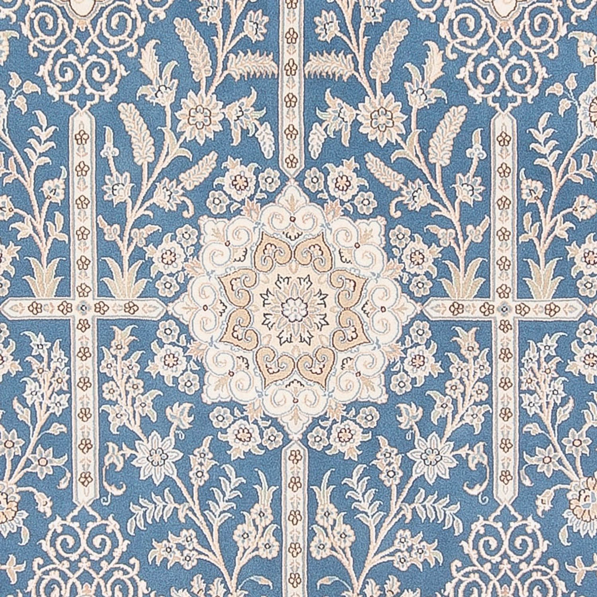 Tappeto Persero - Nain - Premio - 304 x 198 cm - blu chiaro