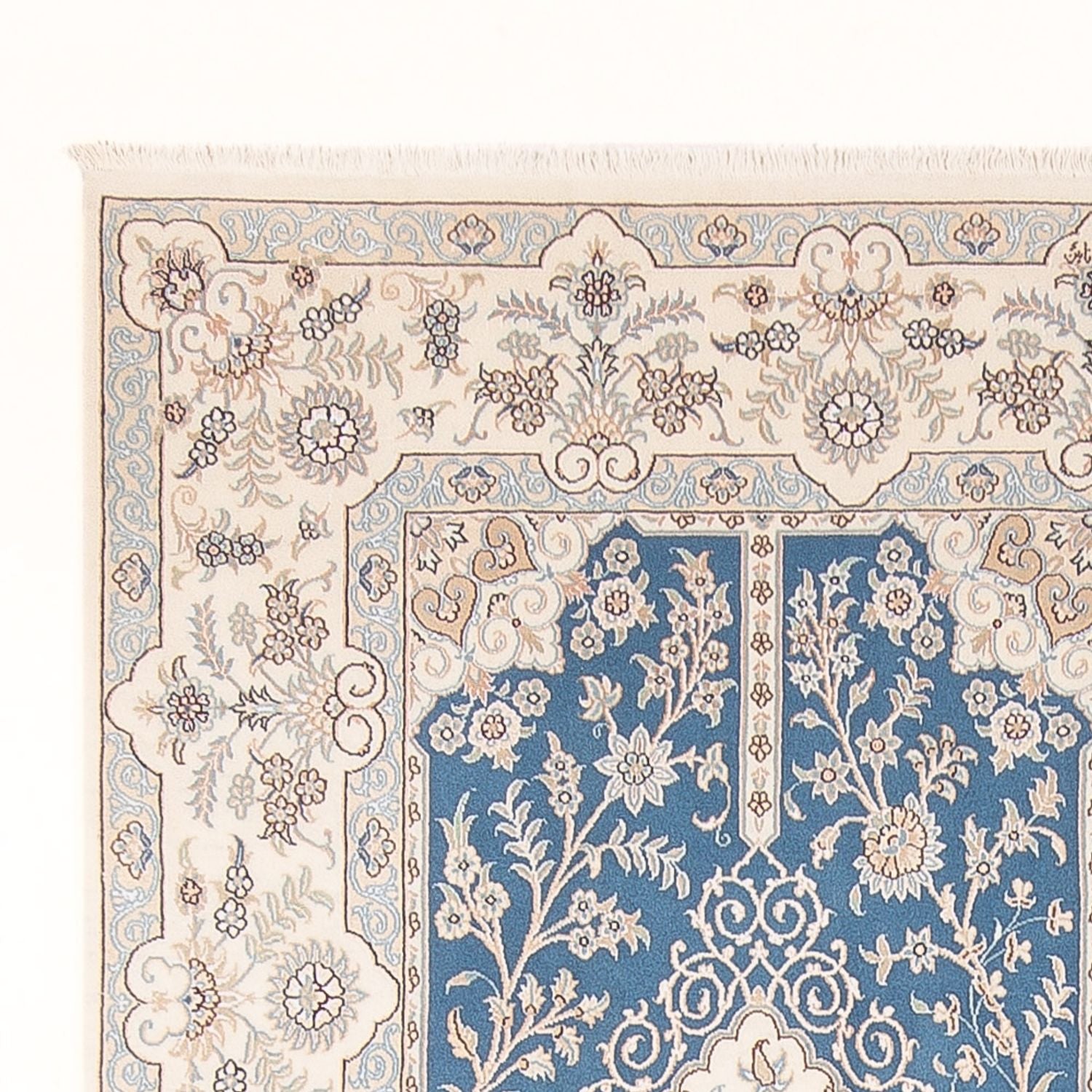 Tappeto Persero - Nain - Premio - 304 x 198 cm - blu chiaro