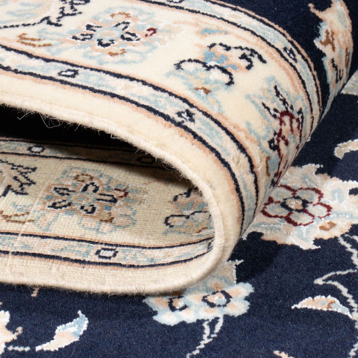 Tappeto corsia Tappeto Persero - Nain - Reale - 207 x 80 cm - blu scuro