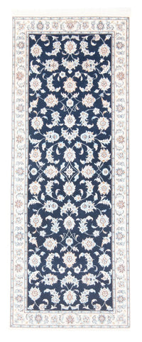 Tappeto corsia Tappeto Persero - Nain - Reale - 205 x 78 cm - blu scuro