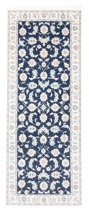 Tappeto corsia Tappeto Persero - Nain - Reale - 205 x 78 cm - blu scuro