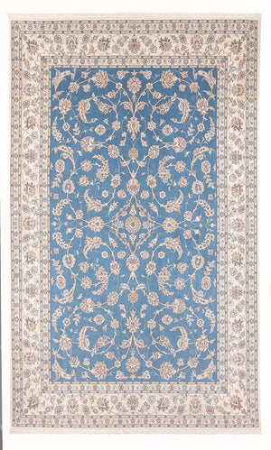 Tappeto Persero - Nain - Premio - 294 x 197 cm - blu chiaro