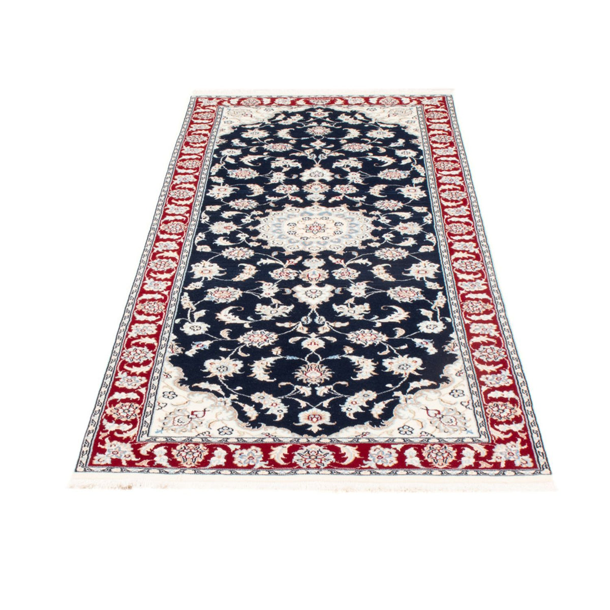 Tappeto corsia Tappeto Persero - Nain - Reale - 196 x 79 cm - blu scuro