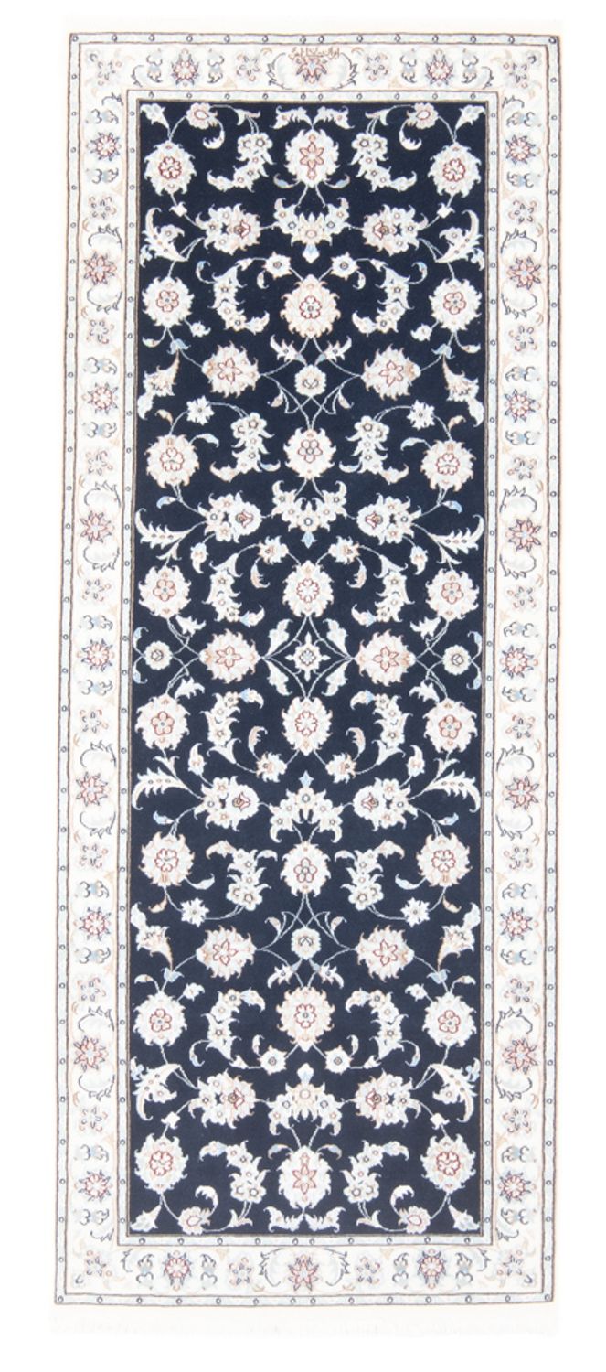 Tappeto corsia Tappeto Persero - Nain - Reale - 202 x 78 cm - blu scuro