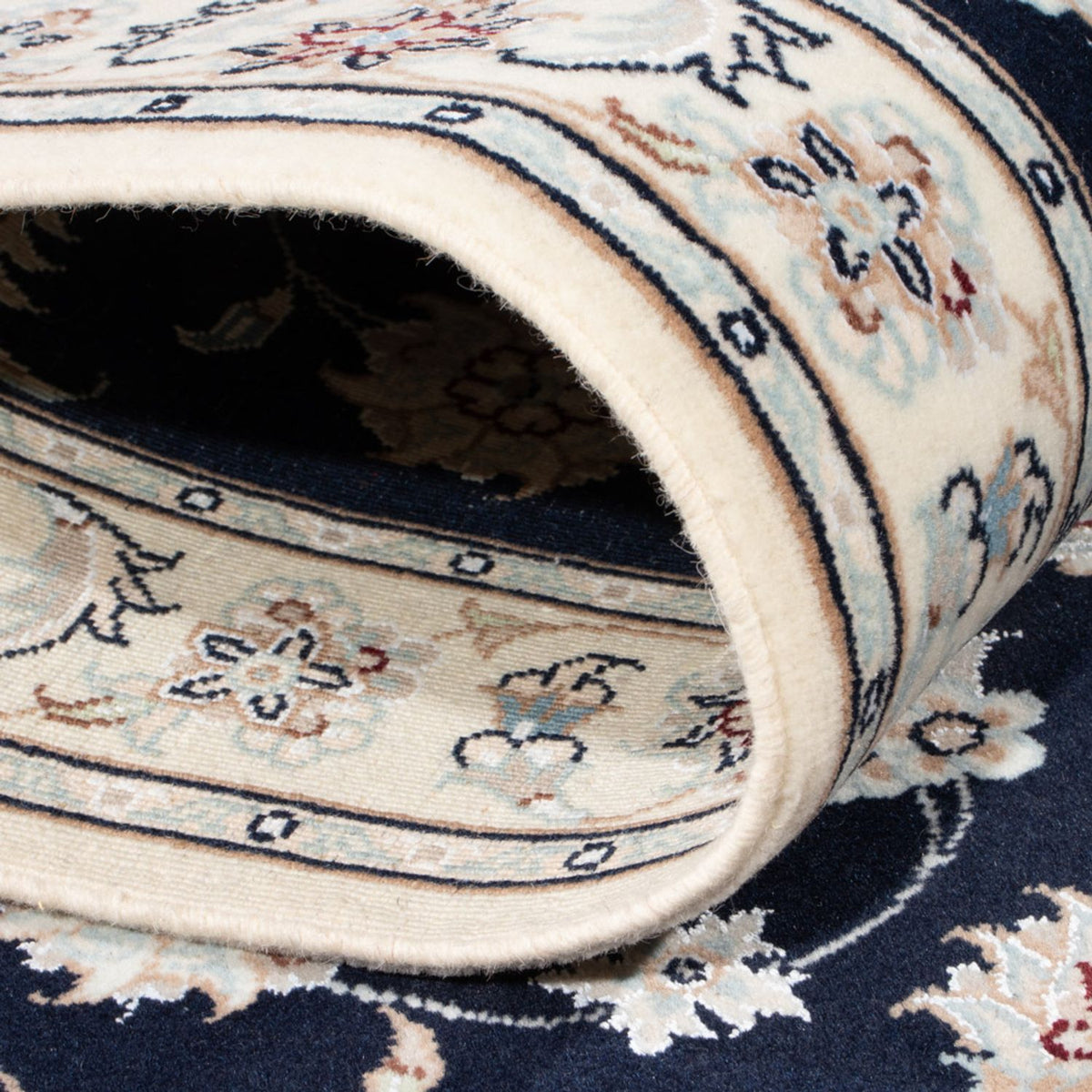 Tappeto corsia Tappeto Persero - Nain - Reale - 202 x 78 cm - blu scuro