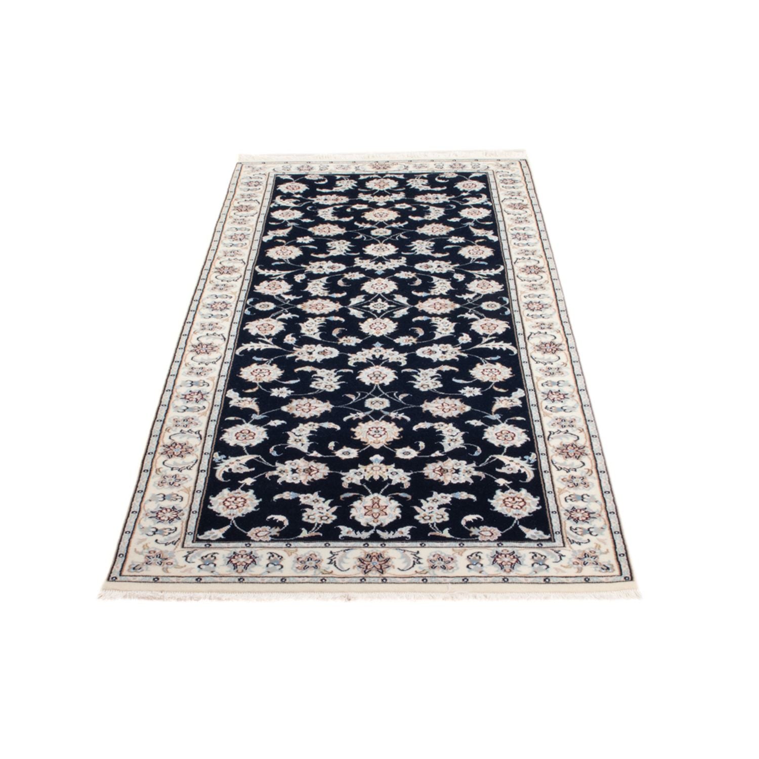 Tappeto corsia Tappeto Persero - Nain - Reale - 202 x 78 cm - blu scuro