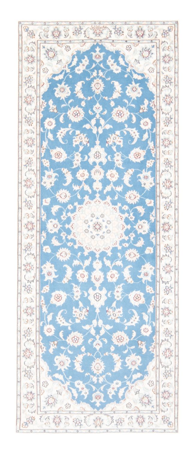 Tappeto corsia Tappeto Persero - Nain - Reale - 197 x 82 cm - blu chiaro