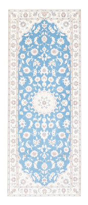 Tappeto corsia Tappeto Persero - Nain - Reale - 197 x 82 cm - blu chiaro