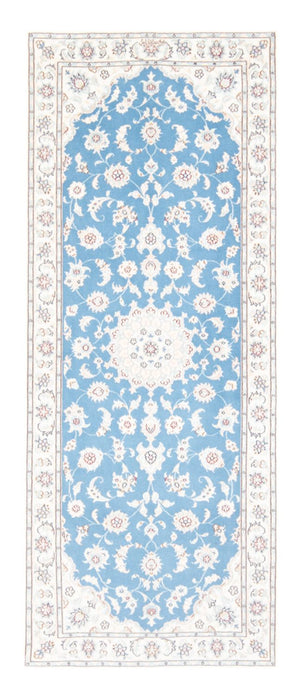 Tappeto corsia Tappeto Persero - Nain - Reale - 197 x 82 cm - blu chiaro