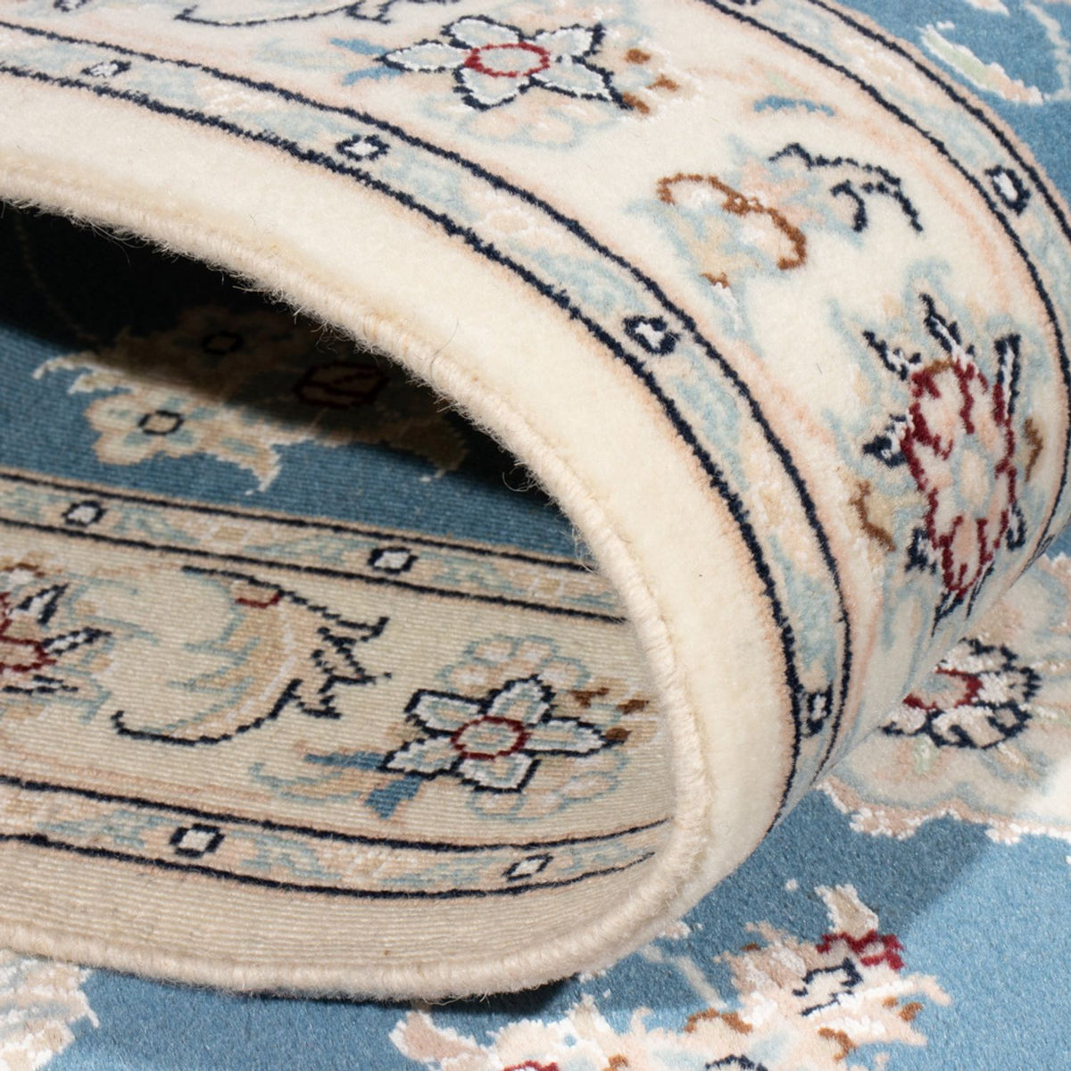 Tappeto corsia Tappeto Persero - Nain - Reale - 197 x 82 cm - blu chiaro