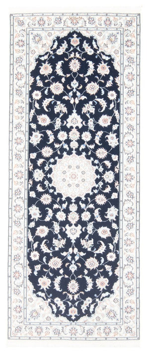 Tappeto corsia Tappeto Persero - Nain - Reale - 198 x 81 cm - blu scuro