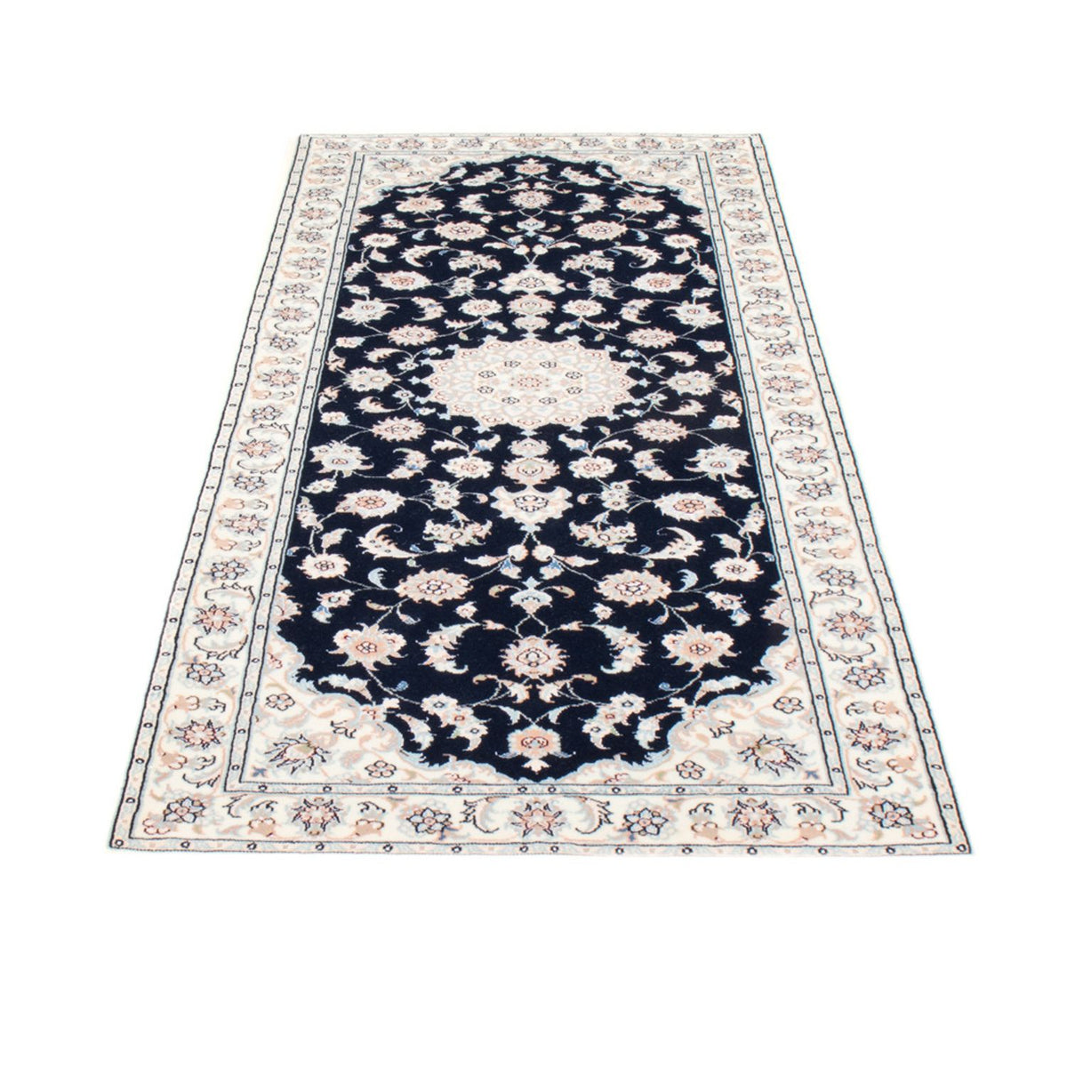 Tappeto corsia Tappeto Persero - Nain - Reale - 198 x 81 cm - blu scuro