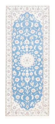 Tappeto corsia Tappeto Persero - Nain - Reale - 204 x 82 cm - blu chiaro