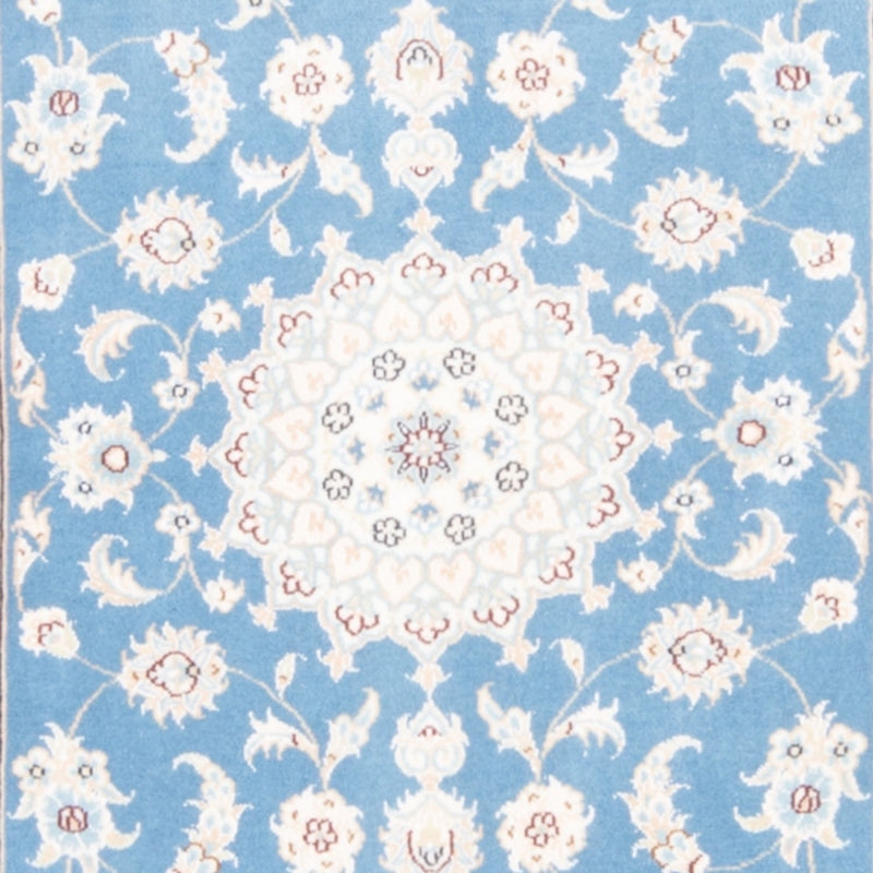 Tappeto corsia Tappeto Persero - Nain - Reale - 204 x 82 cm - blu chiaro