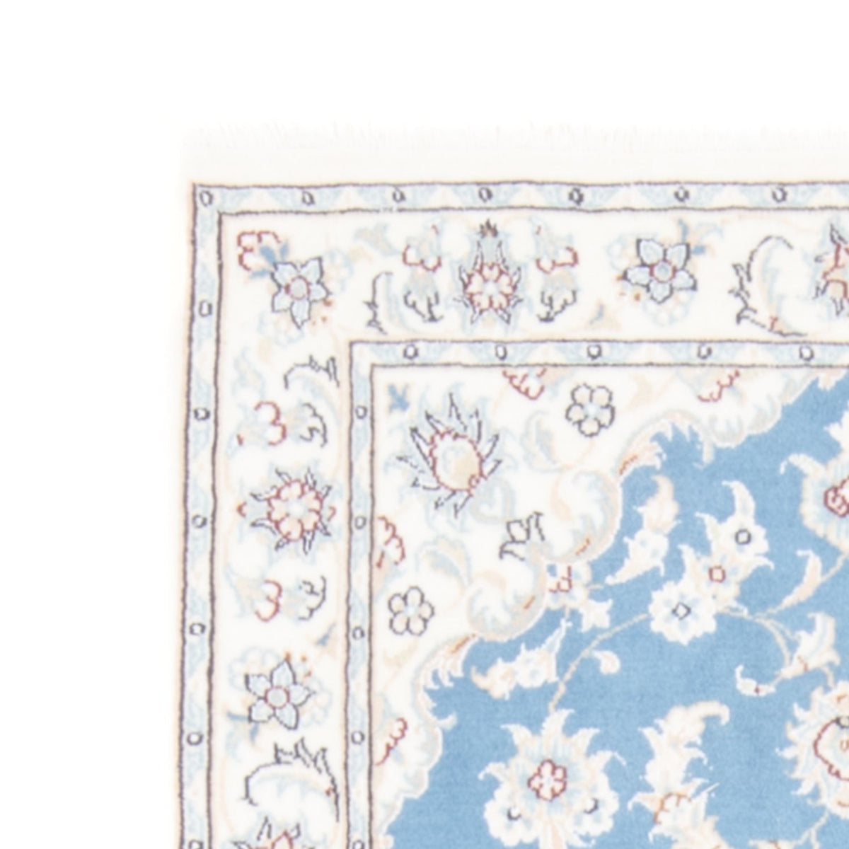 Tappeto corsia Tappeto Persero - Nain - Reale - 204 x 82 cm - blu chiaro