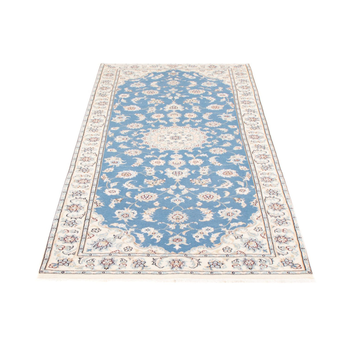 Tappeto corsia Tappeto Persero - Nain - Reale - 204 x 82 cm - blu chiaro