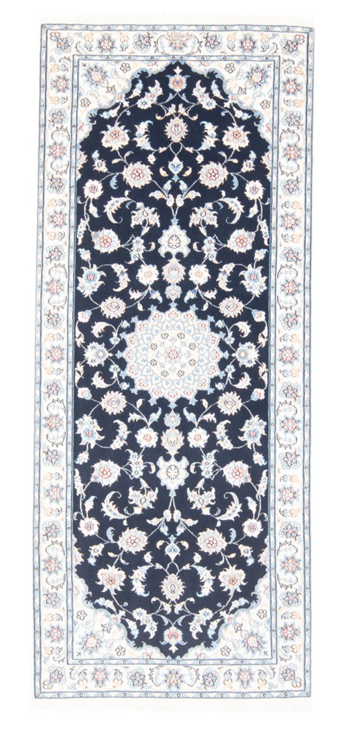 Tappeto corsia Tappeto Persero - Nain - Reale - 194 x 82 cm - blu scuro