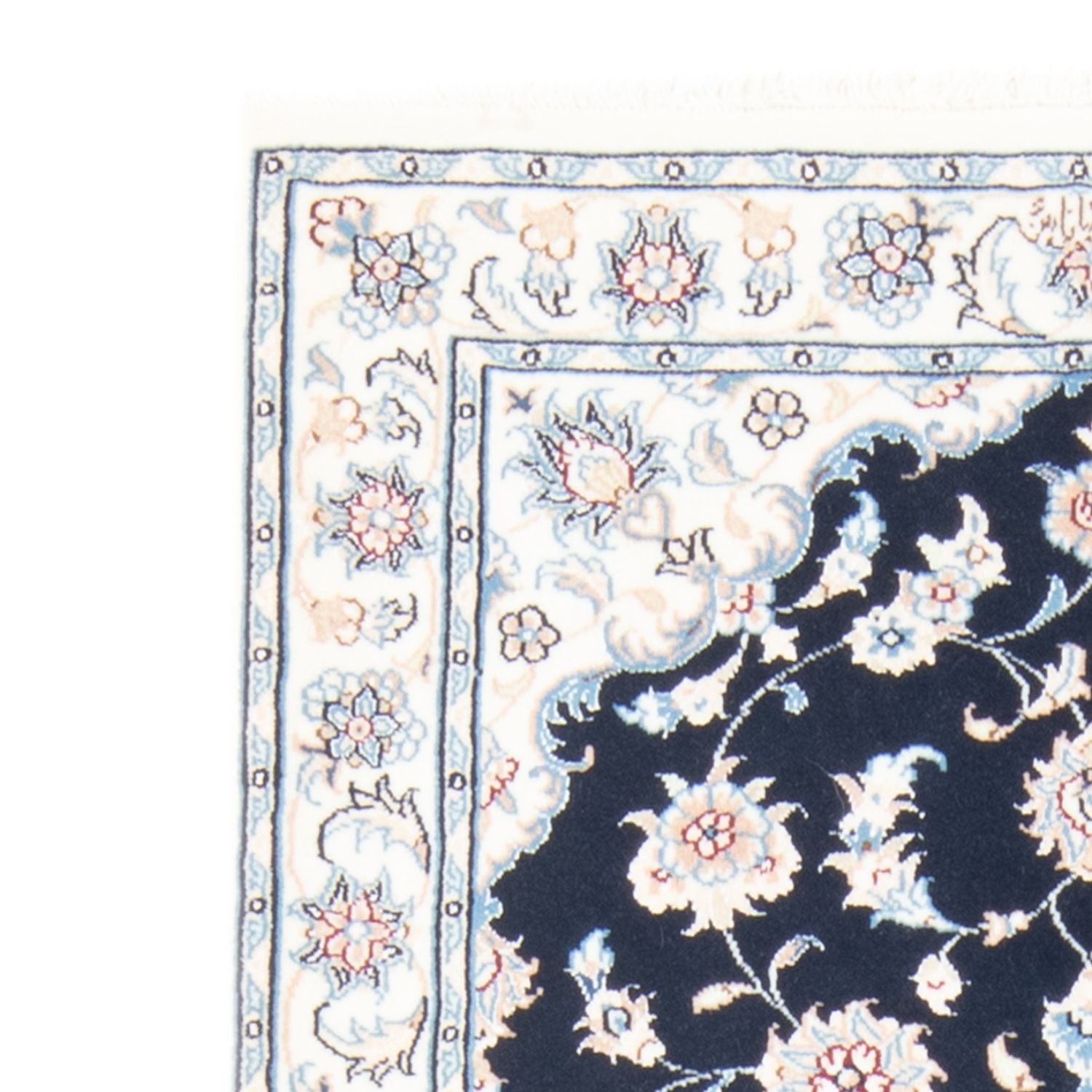 Tappeto corsia Tappeto Persero - Nain - Reale - 194 x 82 cm - blu scuro