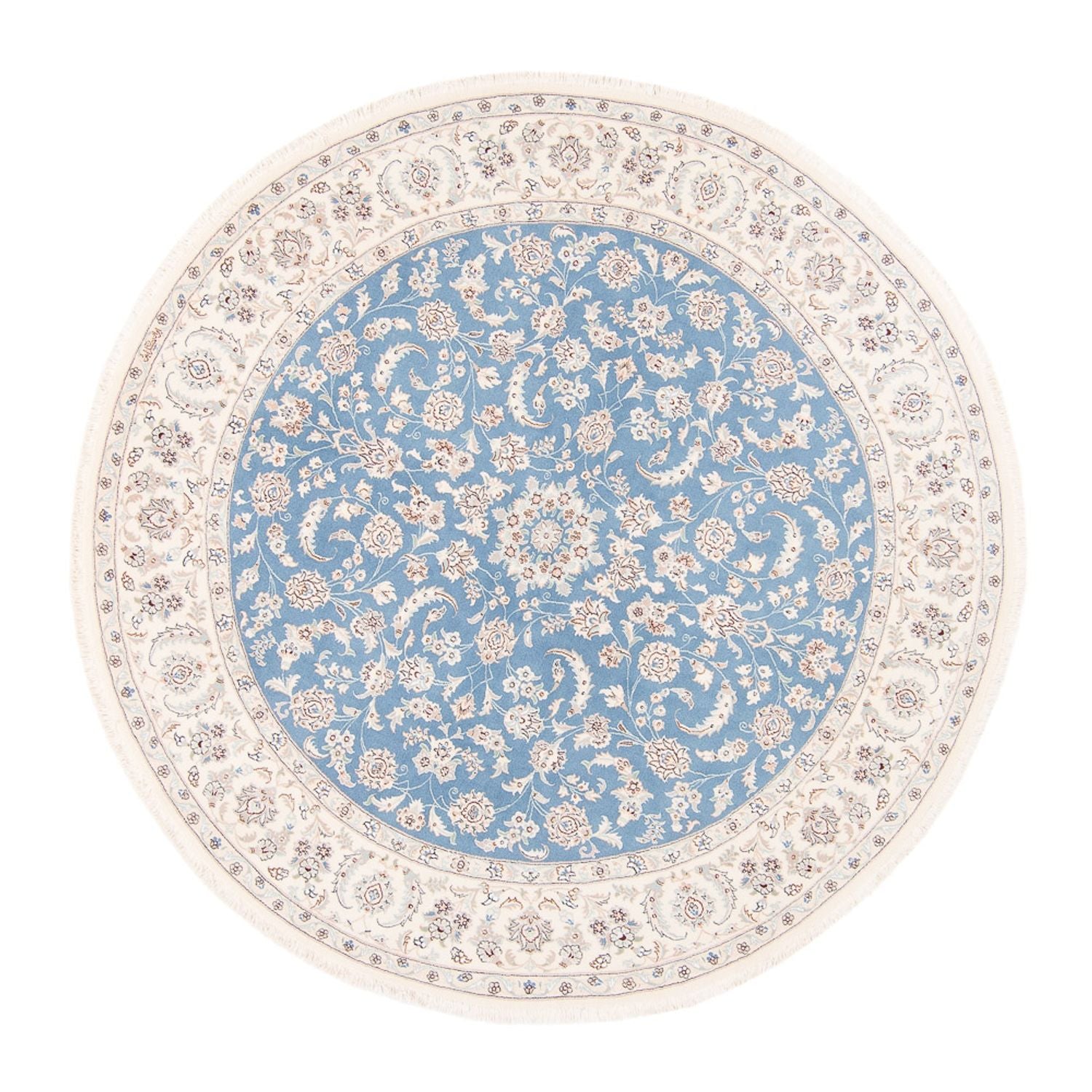 Tappeto Persero - Nain rotondo  - 200 x 200 cm - blu chiaro