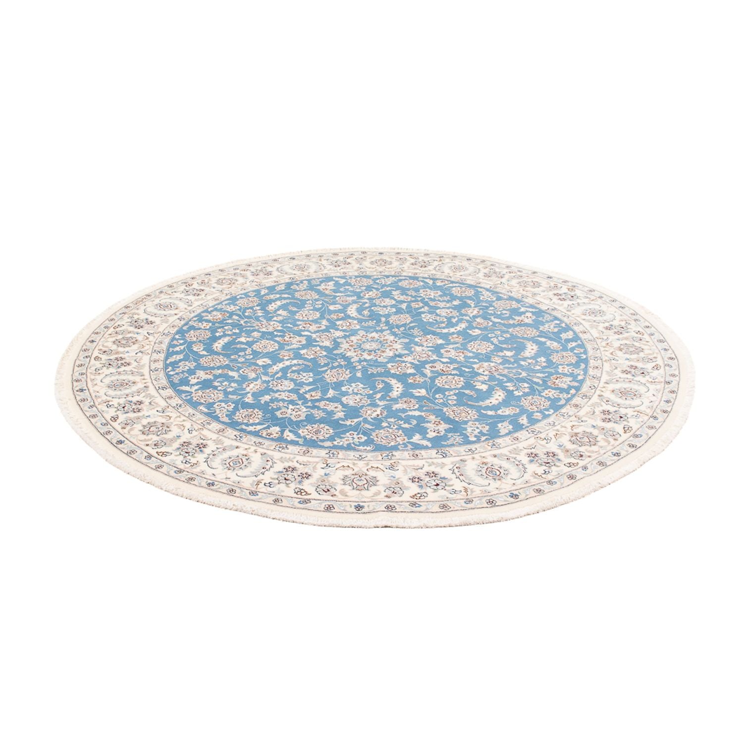 Tappeto Persero - Nain rotondo  - 200 x 200 cm - blu chiaro