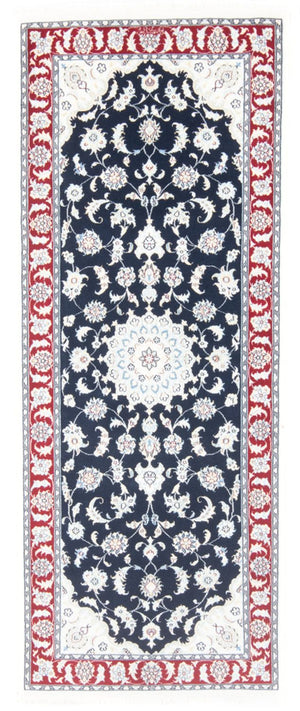Tappeto corsia Tappeto Persero - Nain - Reale - 203 x 81 cm - blu scuro