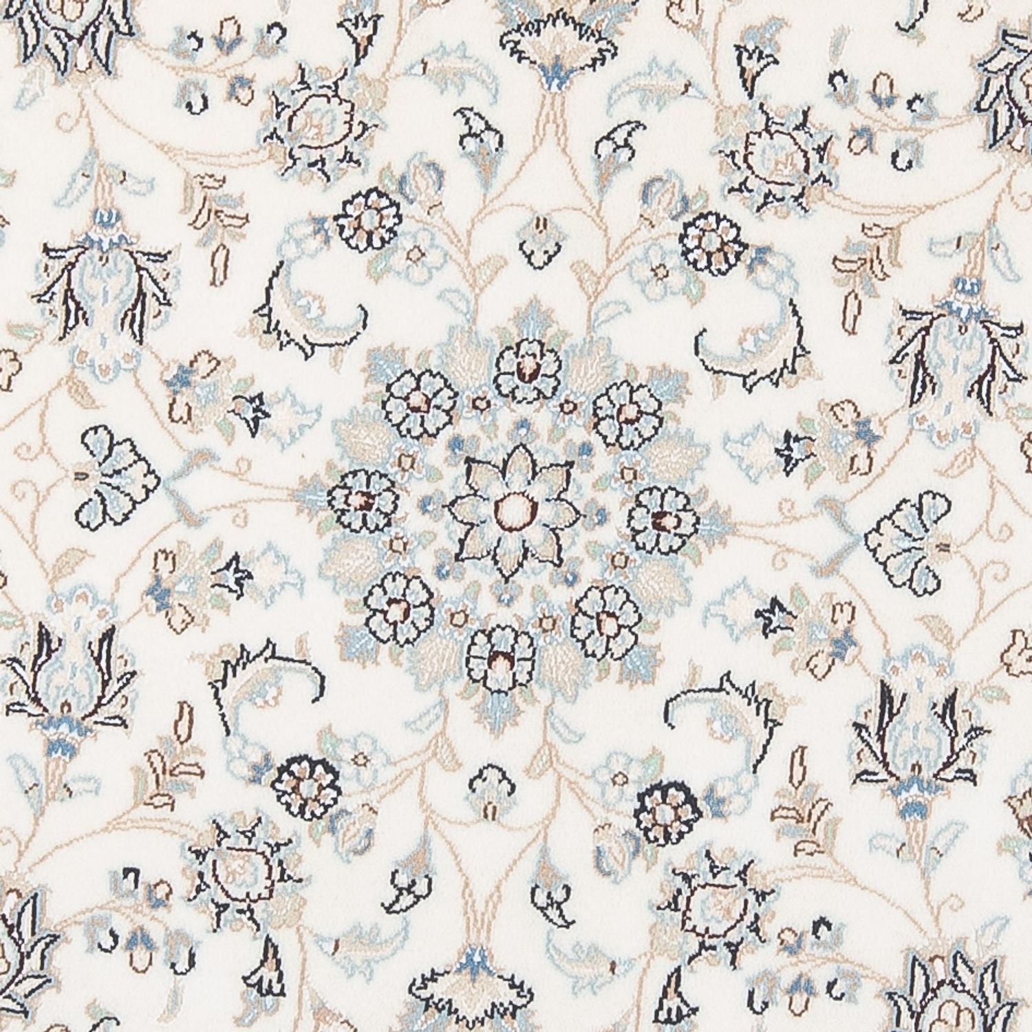 Tappeto Persero - Nain - Premio rotondo  - 148 x 149 cm - crema