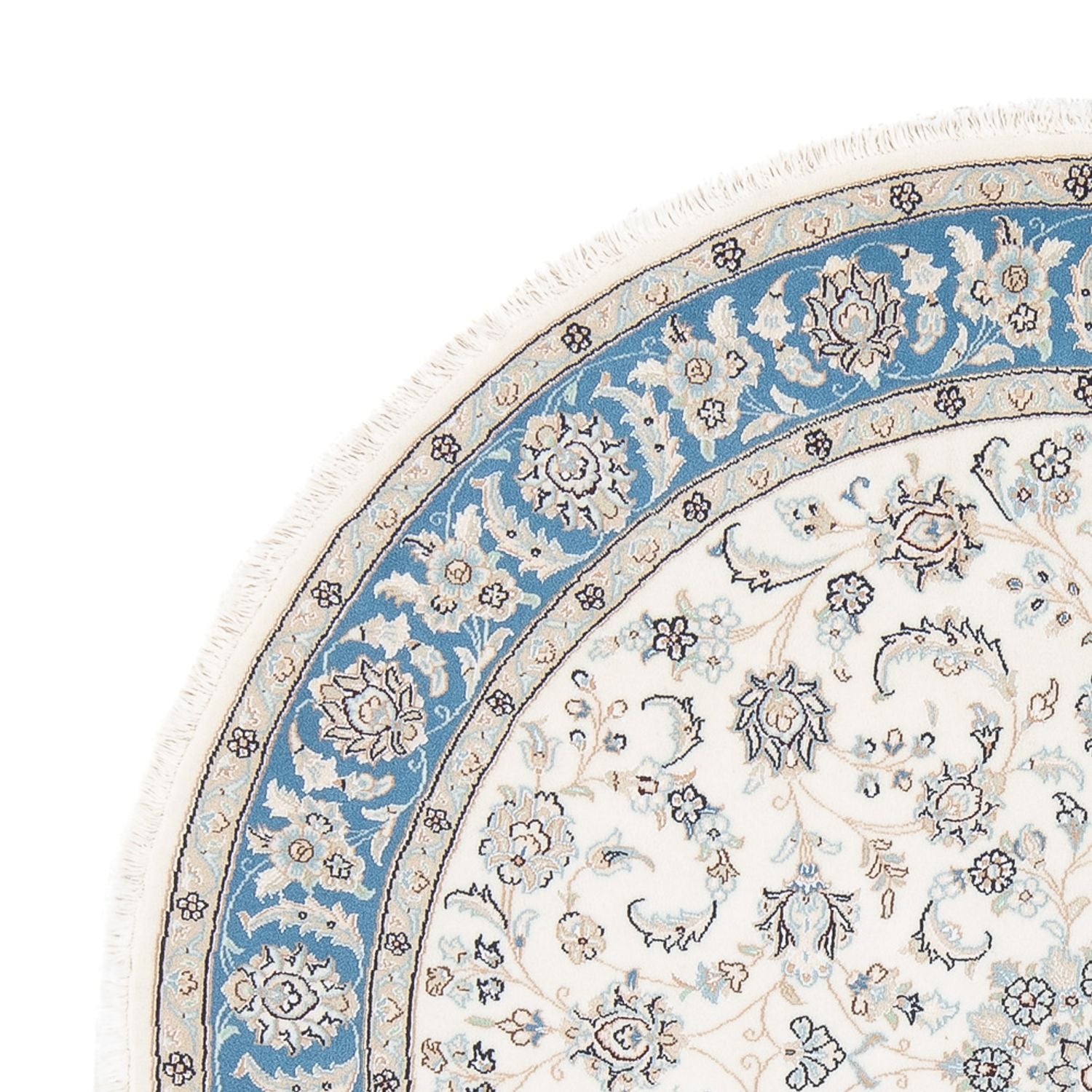 Tappeto Persero - Nain - Premio rotondo  - 148 x 149 cm - crema