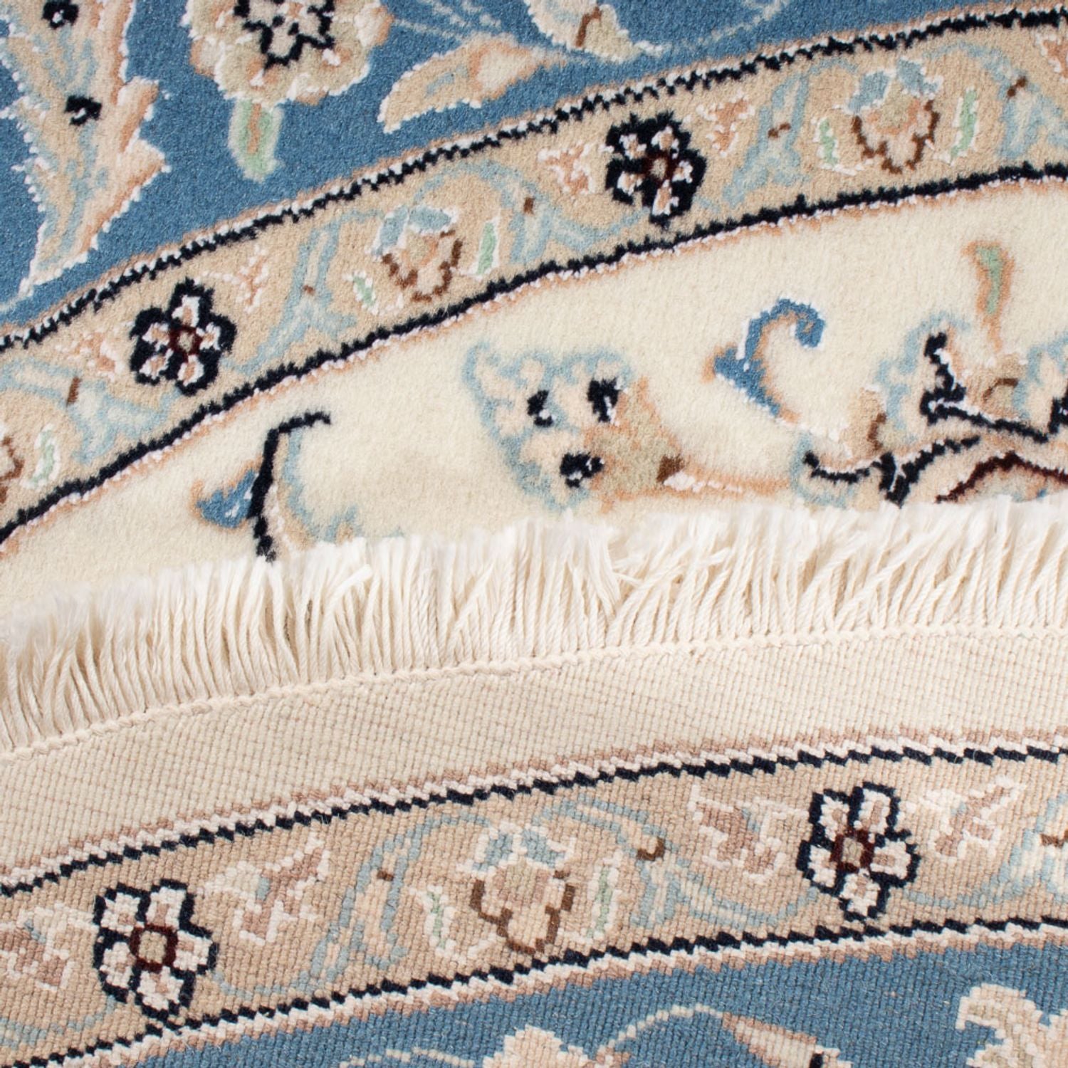 Tappeto Persero - Nain - Premio rotondo  - 148 x 149 cm - crema