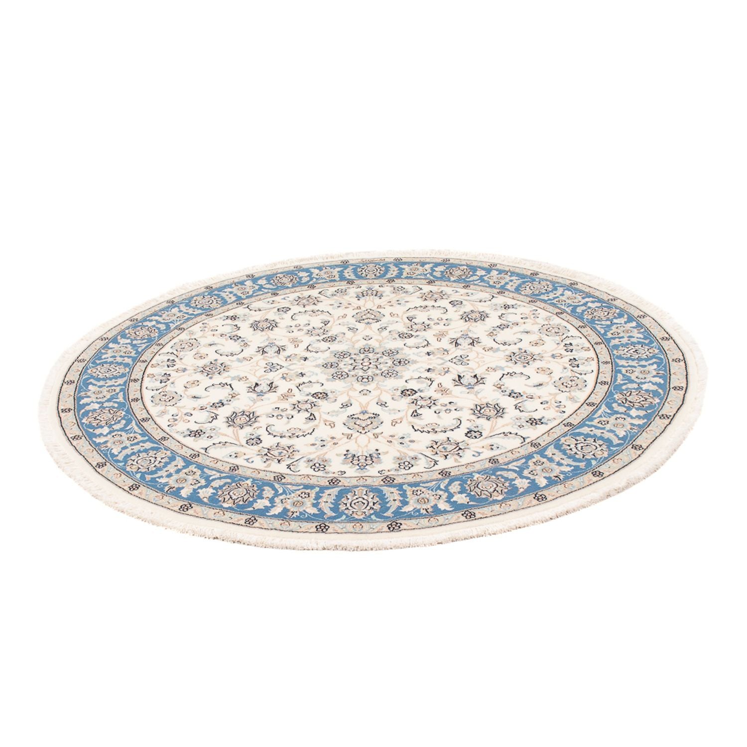 Tappeto Persero - Nain - Premio rotondo  - 148 x 149 cm - crema