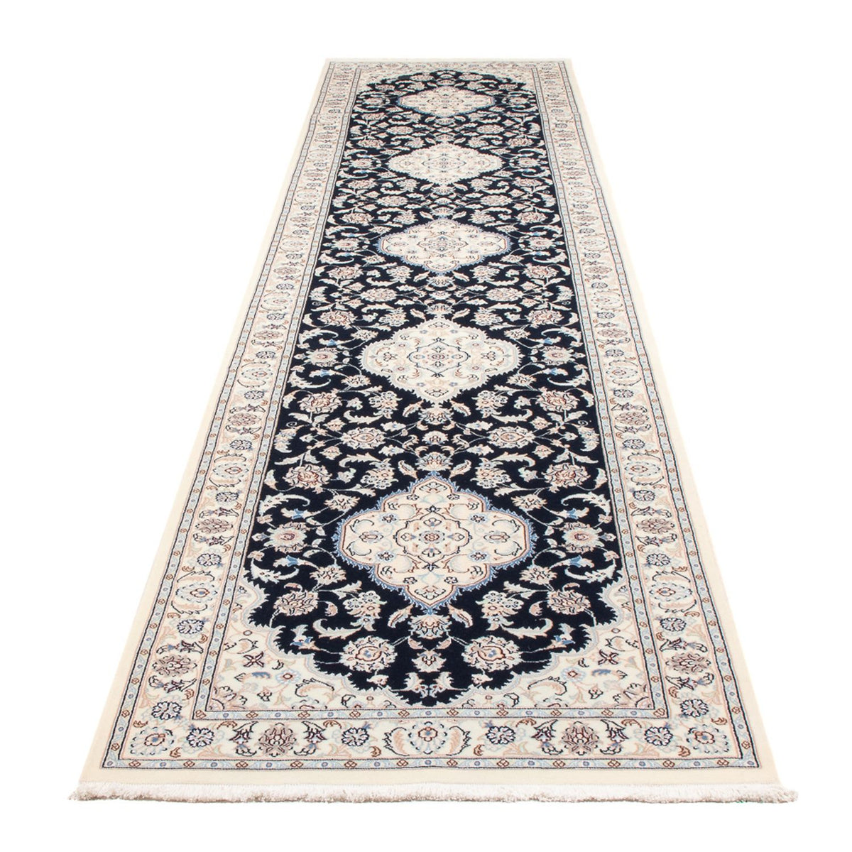 Tappeto corsia Tappeto Persero - Nain - Premio - 388 x 88 cm - blu scuro