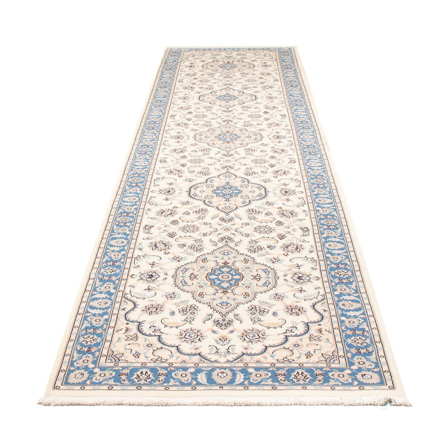 Tappeto corsia Tappeto Persero - Nain - Premio - 394 x 91 cm - crema