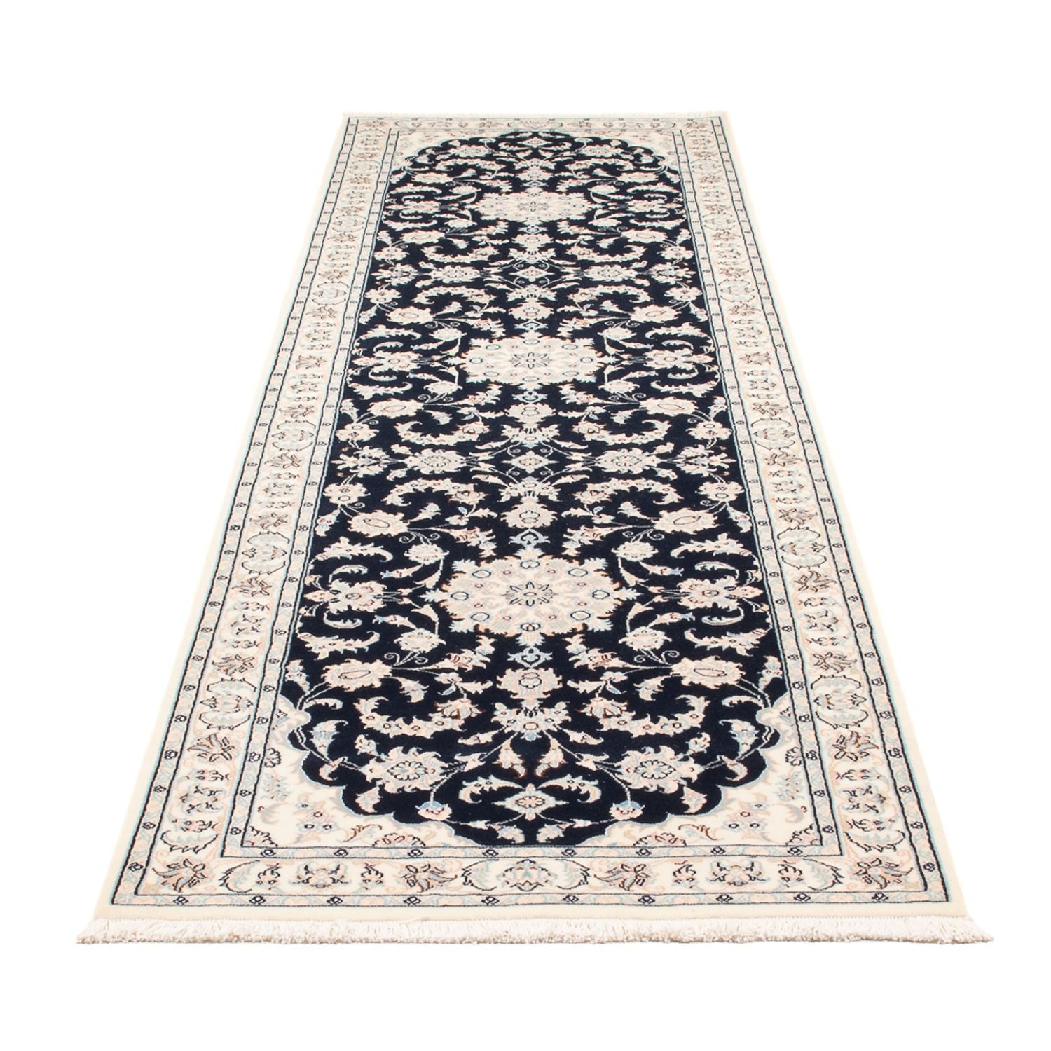 Tappeto corsia Tappeto Persero - Nain - Premio - 302 x 80 cm - blu scuro