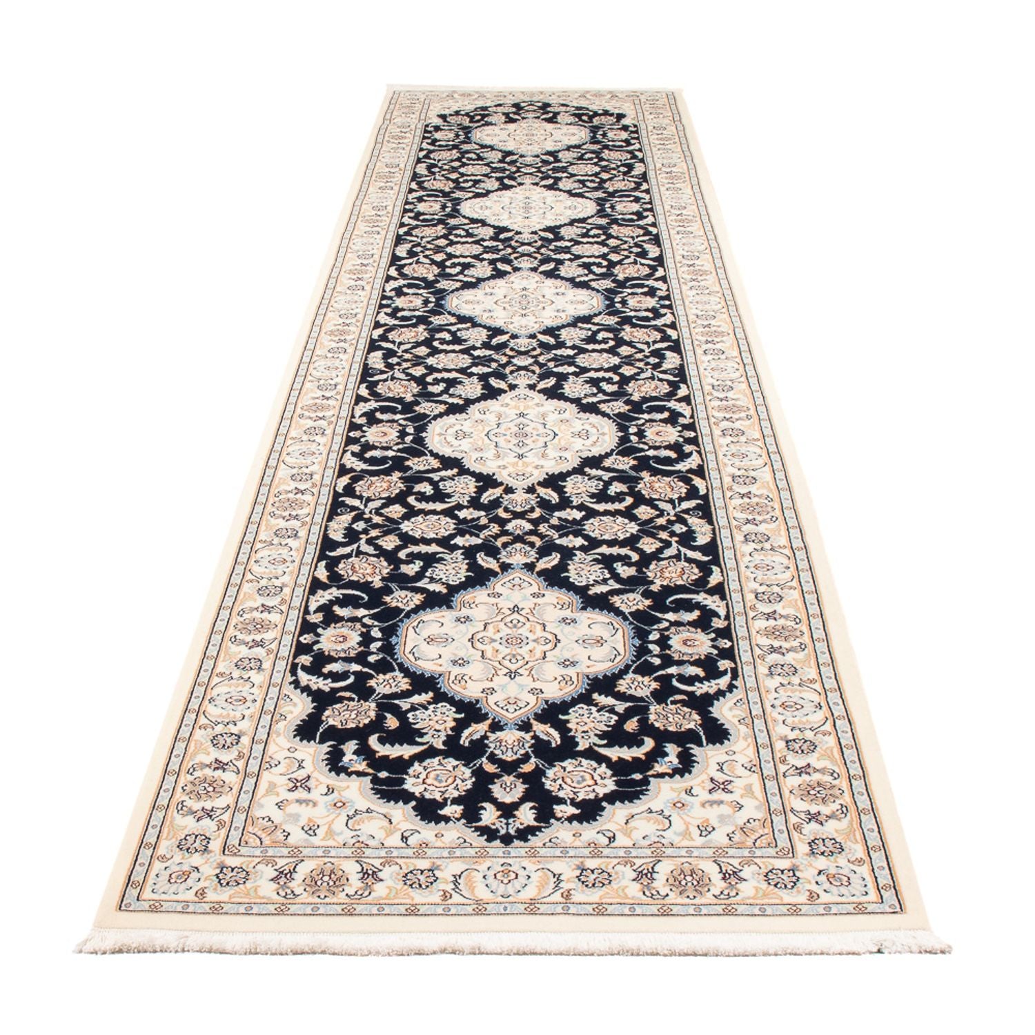 Tappeto corsia Tappeto Persero - Nain - Premio - 400 x 90 cm - blu scuro