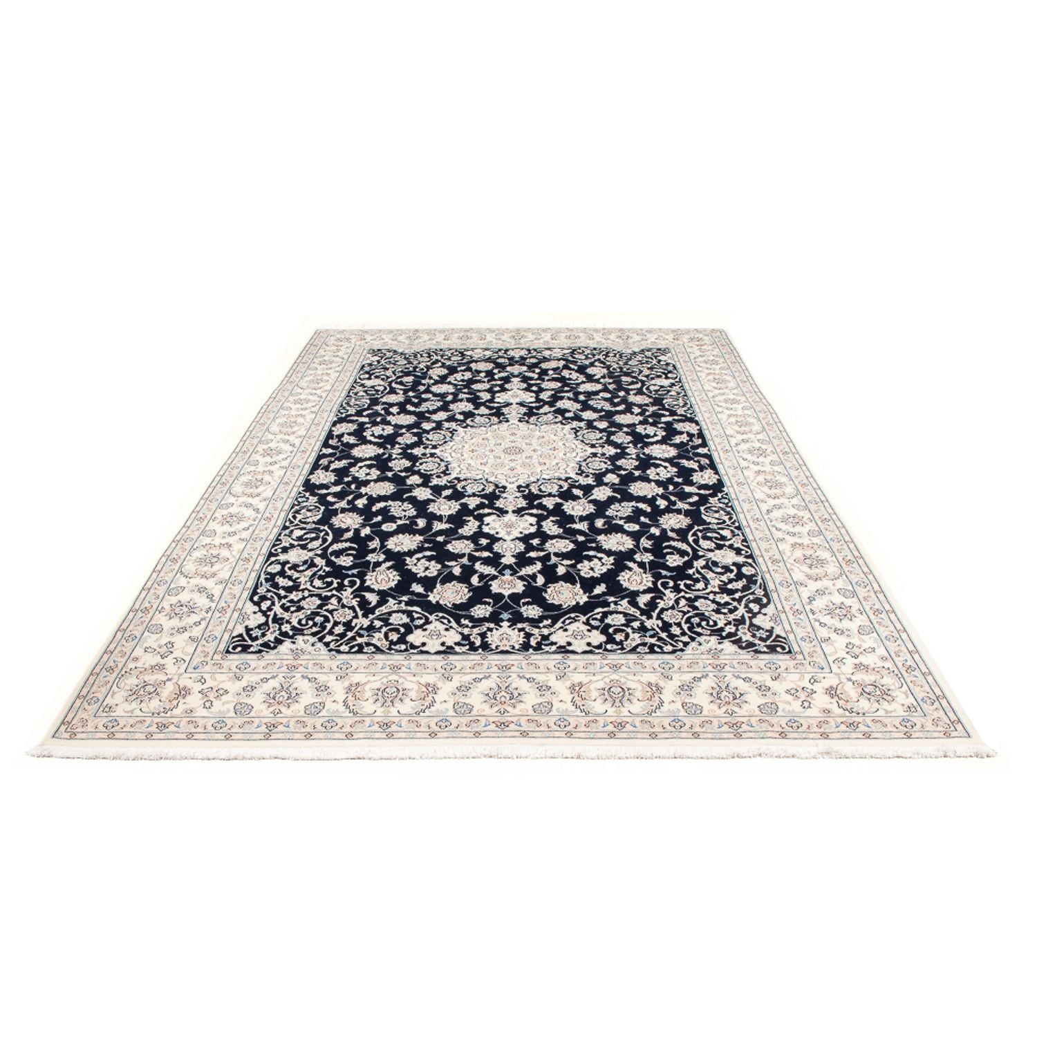 Tappeto Persero - Nain - Premio - 301 x 202 cm - blu scuro