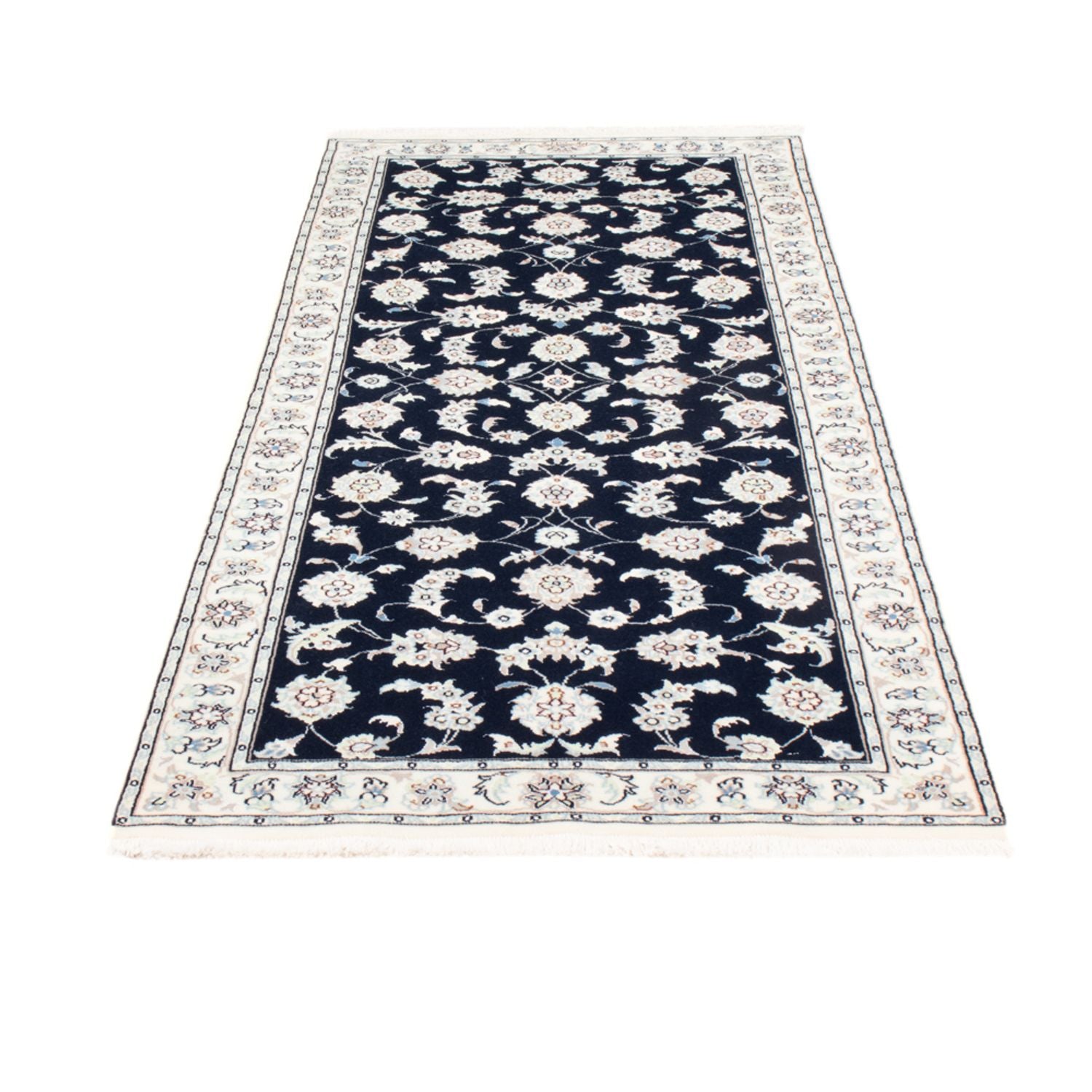Tappeto corsia Tappeto Persero - Nain - Reale - 195 x 81 cm - blu scuro