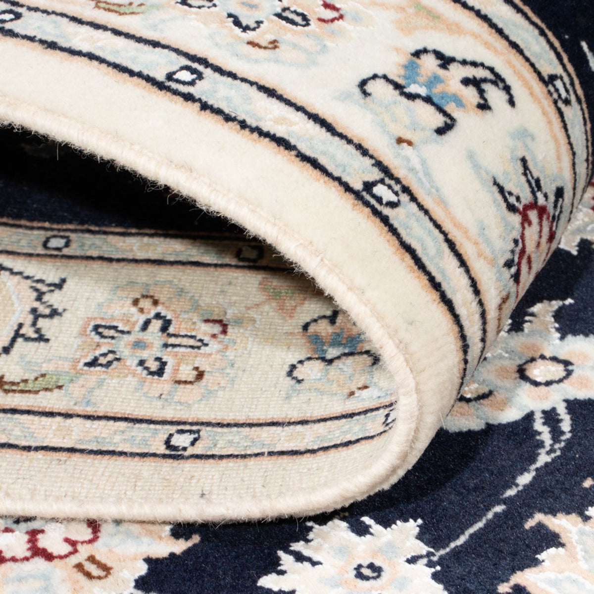 Tappeto corsia Tappeto Persero - Nain - Reale - 197 x 80 cm - blu scuro