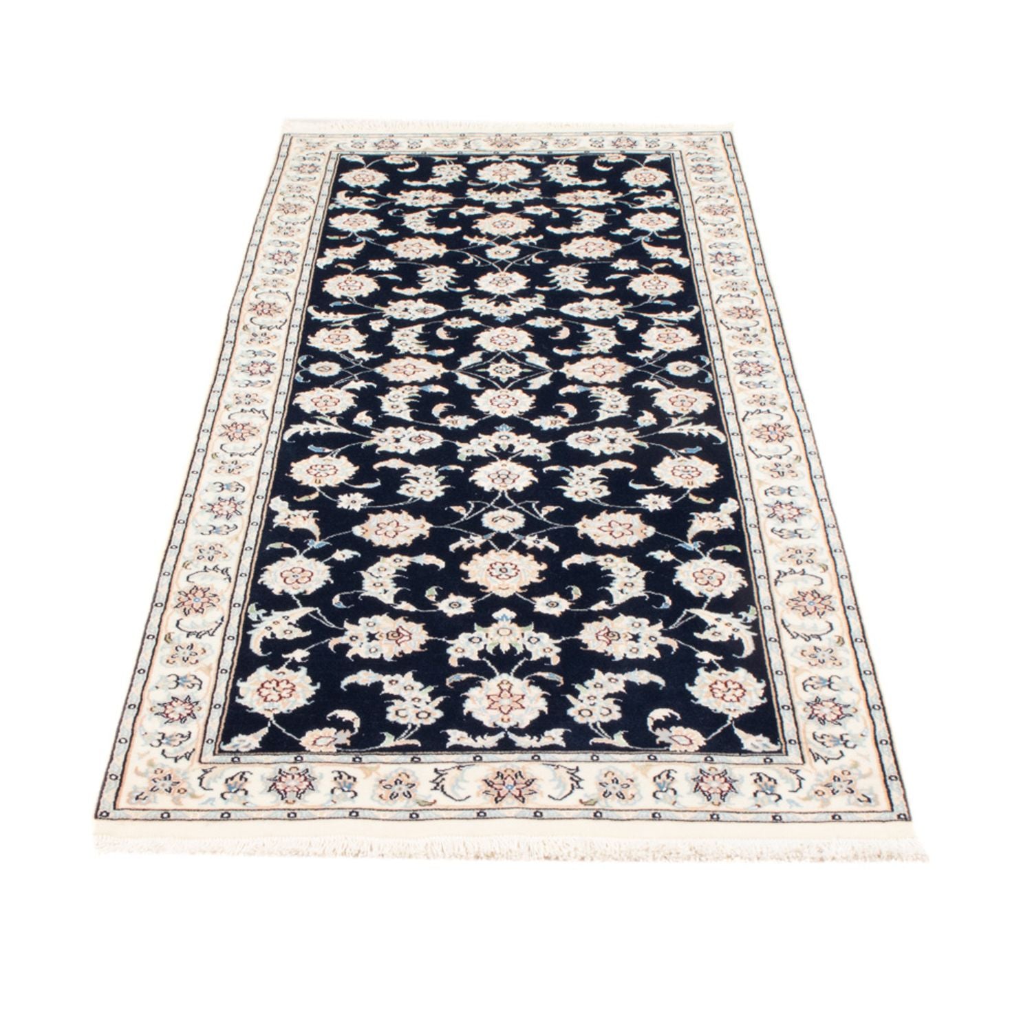 Tappeto corsia Tappeto Persero - Nain - Reale - 197 x 80 cm - blu scuro