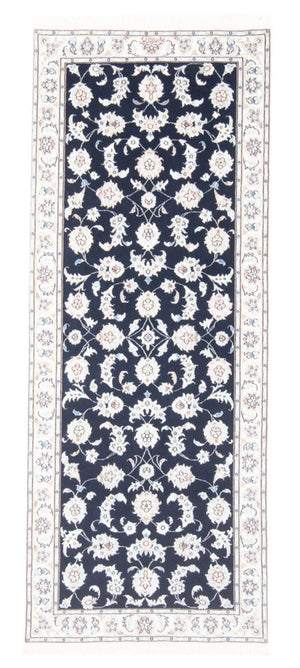 Tappeto corsia Tappeto Persero - Nain - Reale - 196 x 80 cm - blu scuro
