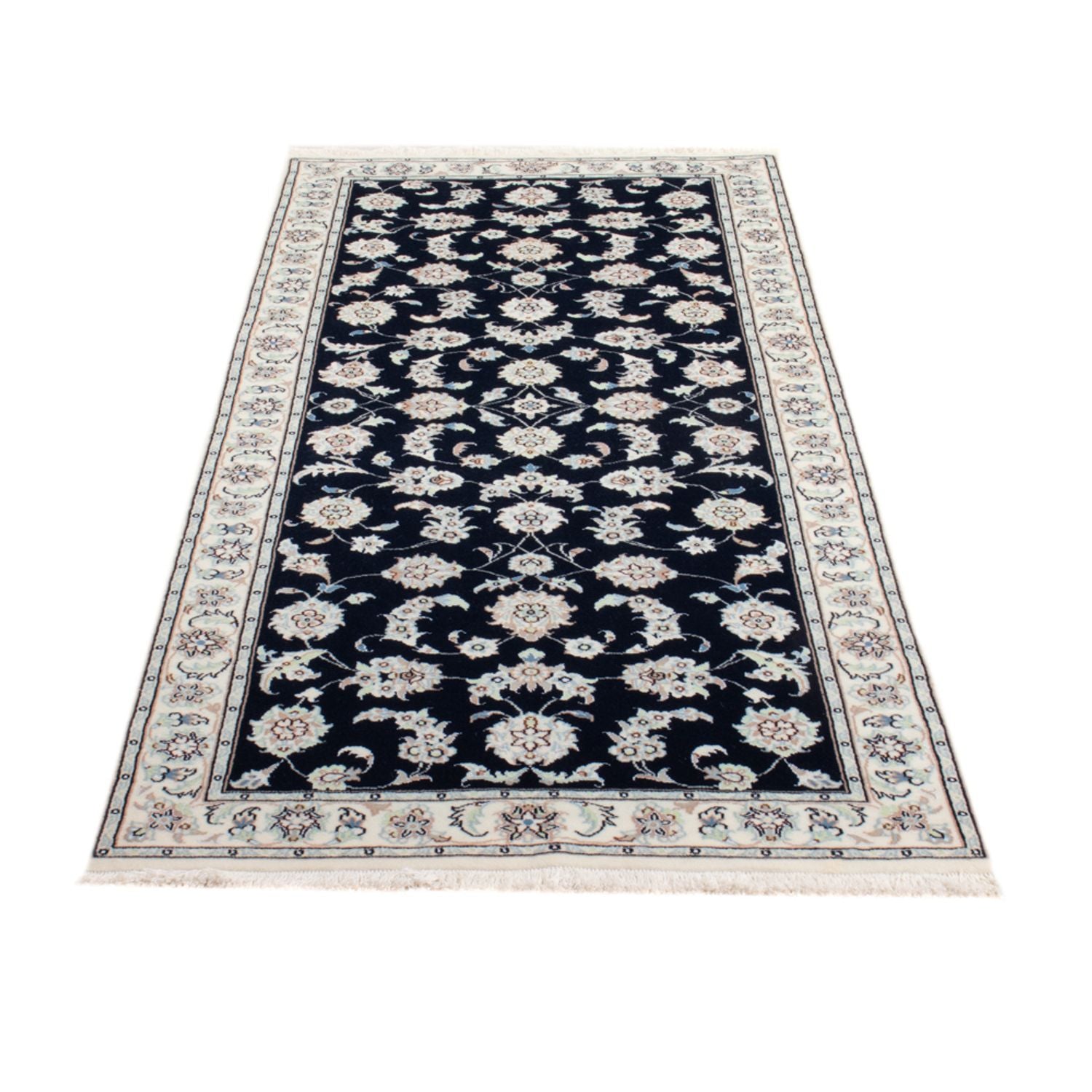 Tappeto corsia Tappeto Persero - Nain - Reale - 196 x 80 cm - blu scuro