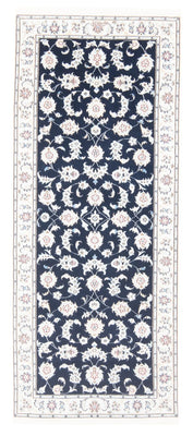 Tappeto corsia Tappeto Persero - Nain - Reale - 204 x 82 cm - blu scuro