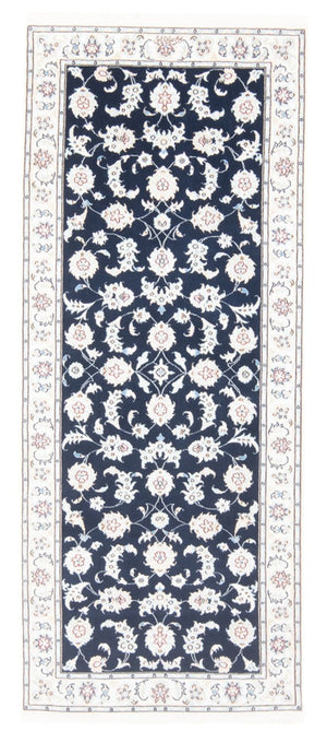 Tappeto corsia Tappeto Persero - Nain - Reale - 204 x 82 cm - blu scuro