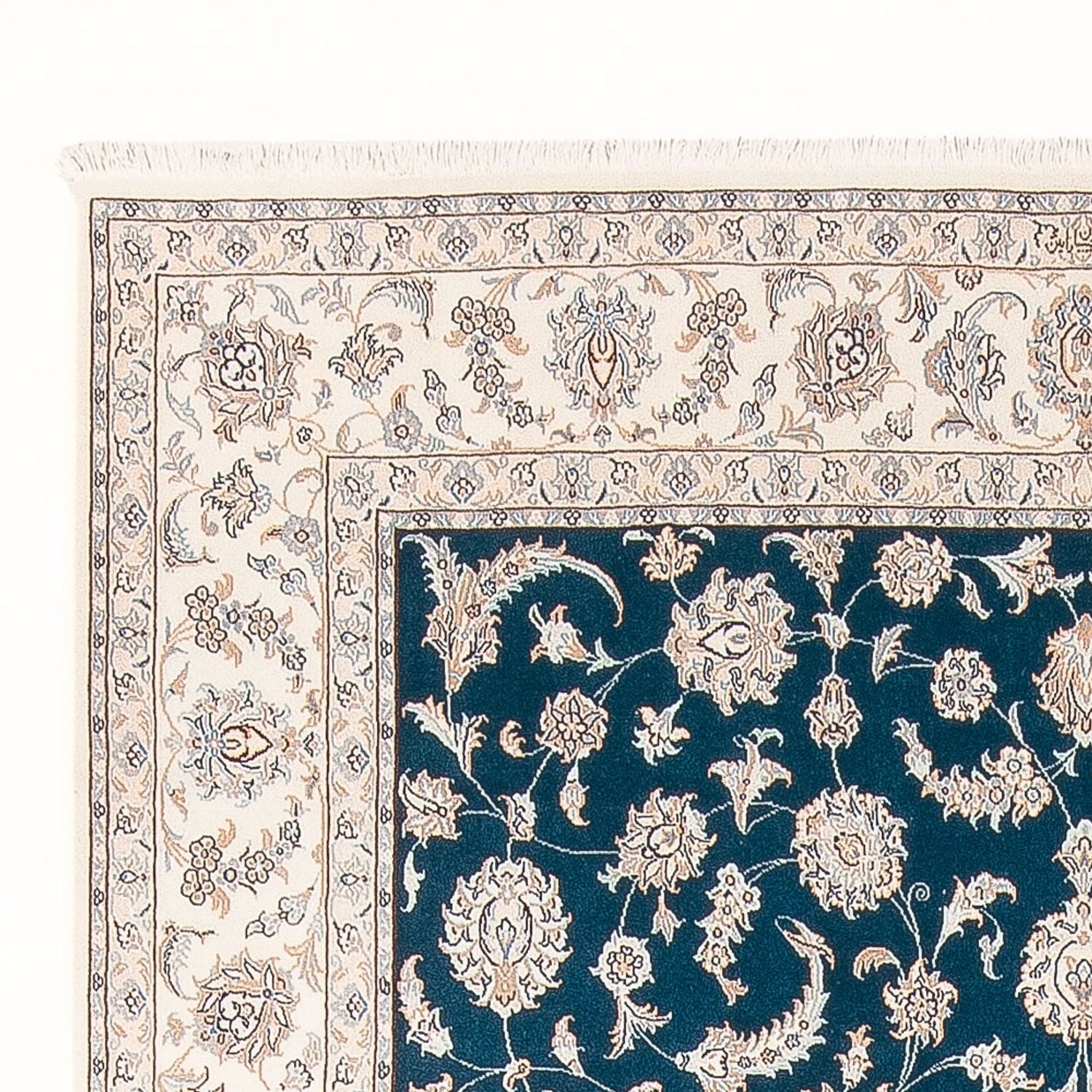 Tappeto Persero - Nain - Premio - 298 x 198 cm - turchese
