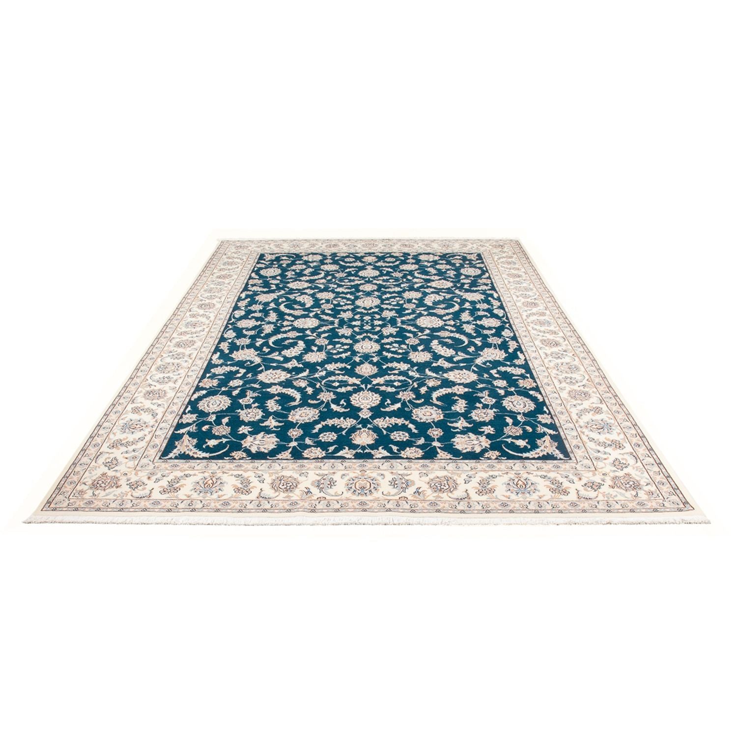 Tappeto Persero - Nain - Premio - 298 x 198 cm - turchese