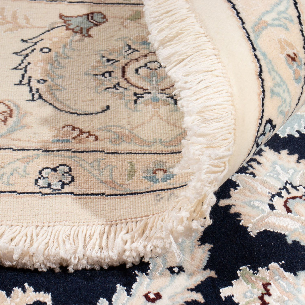 Tappeto Persero - Nain rotondo  - 202 x 202 cm - blu scuro