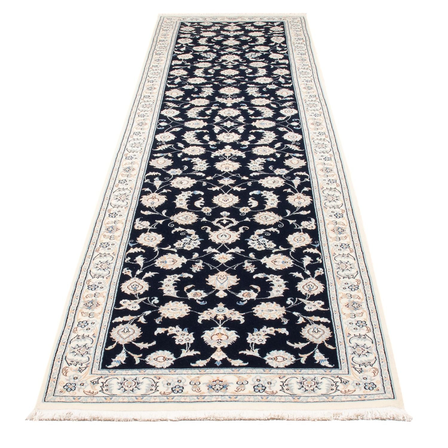 Tappeto corsia Tappeto Persero - Nain - Premio - 352 x 82 cm - blu scuro