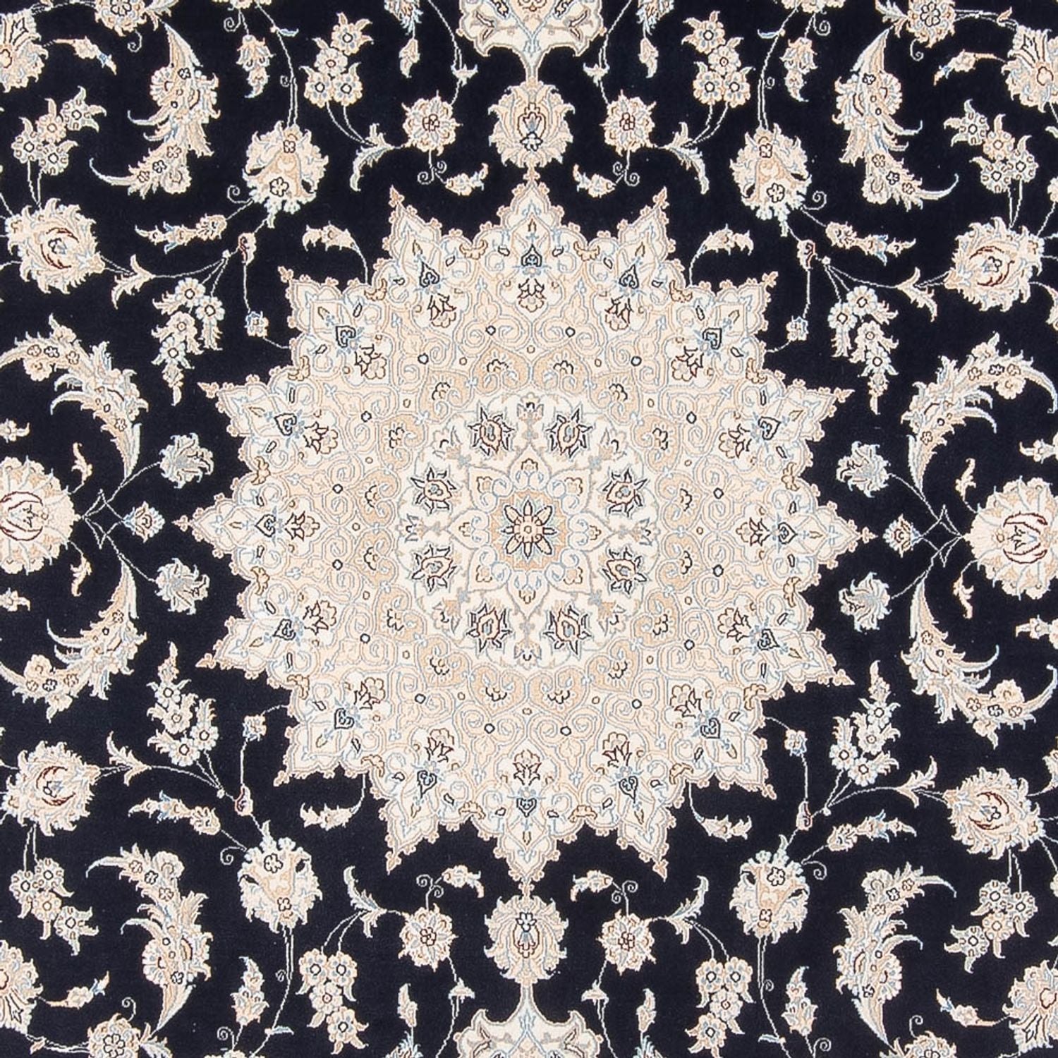 Tappeto Persero - Nain - Premio - 345 x 247 cm - blu scuro