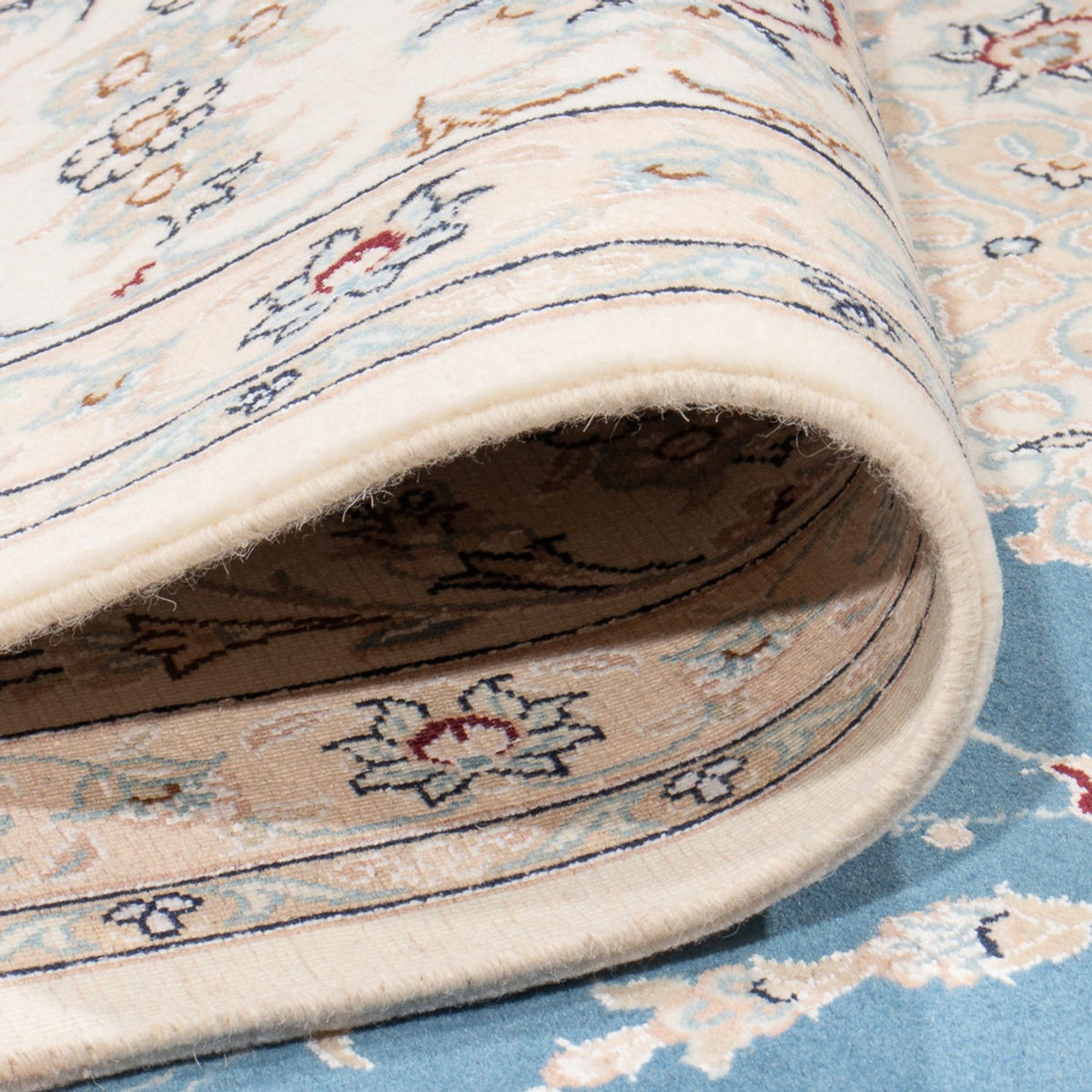 Tappeto Persero - Nain - Premio - 348 x 245 cm - blu chiaro